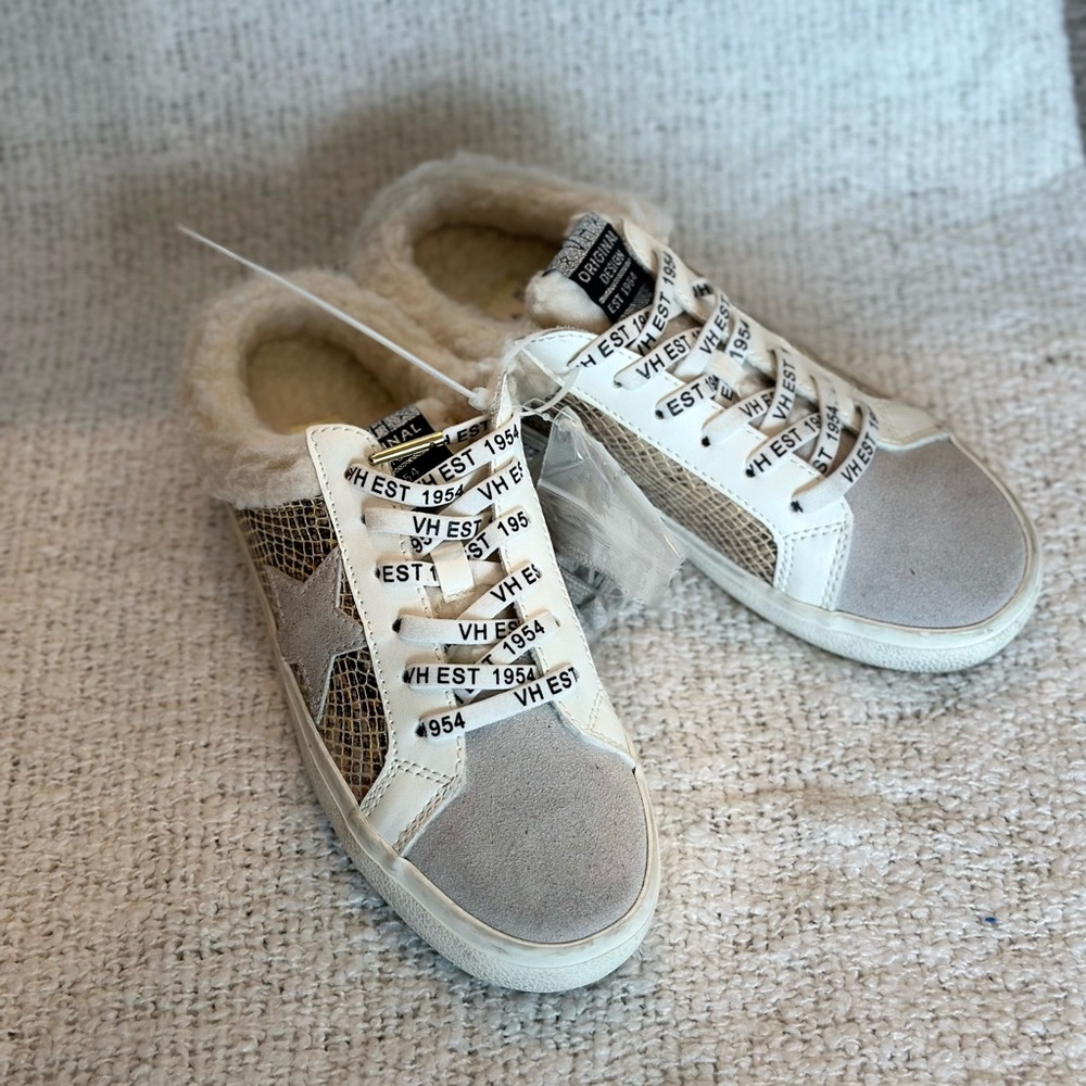Vintage Havana Heavenly Faux Shearling Lined Low Top Mule size 6.5 - Picture 2 of 5
